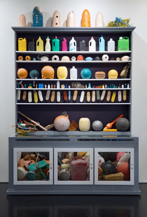 Mark Dion, Cabinet of Marine Debris, 2014